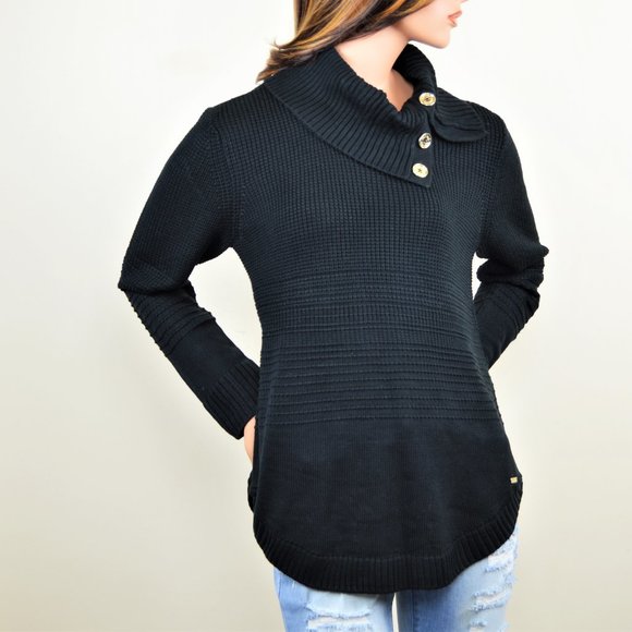 Calvin Klein Split Cowl Neck Sweater 